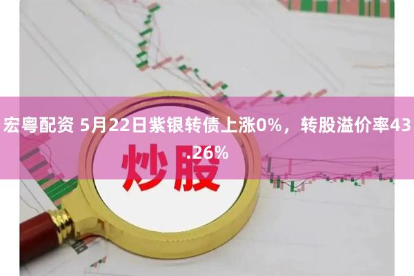 宏粤配资 5月22日紫银转债上涨0%，转股溢价率43.26%